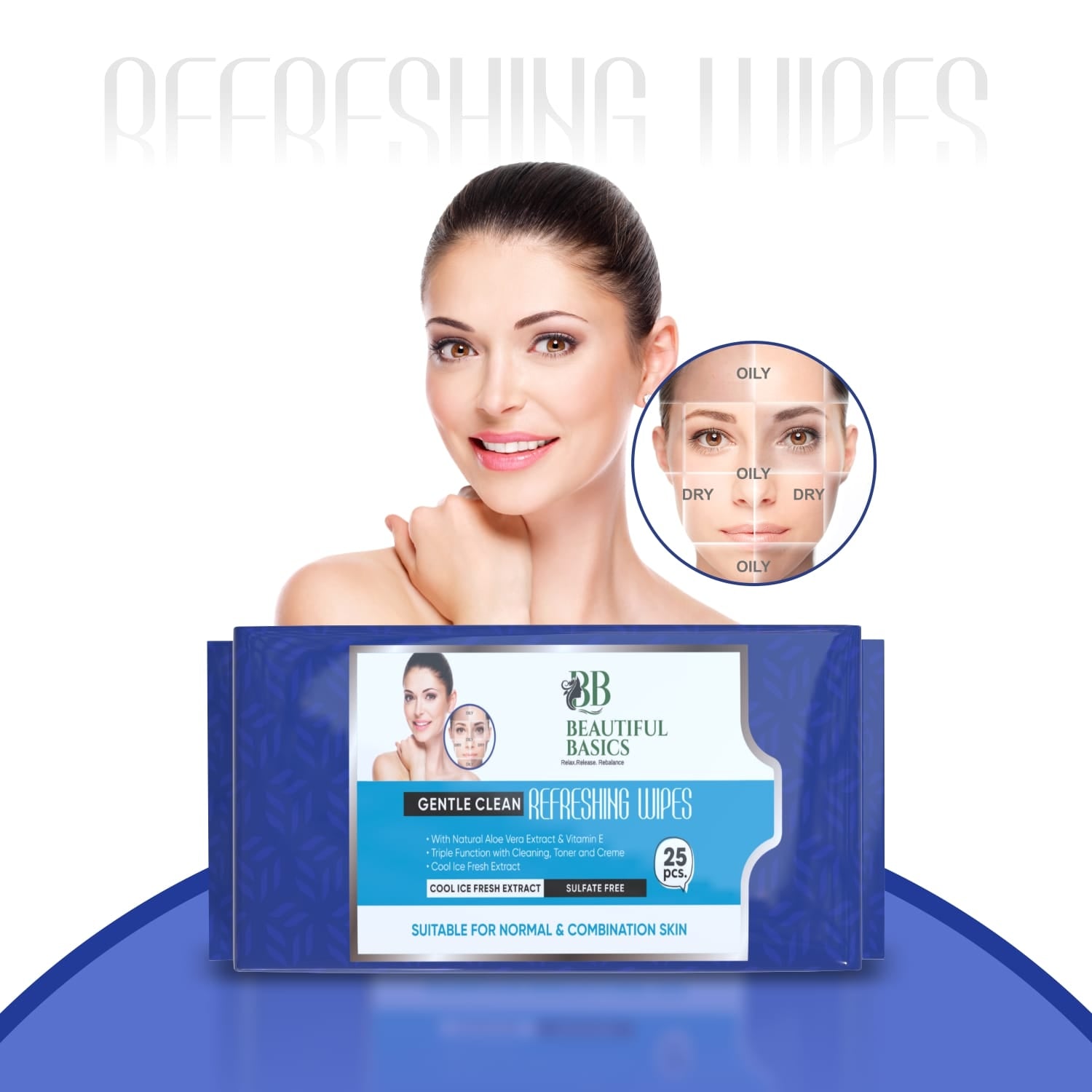 Refreshing Wet Wipes for Face | Facial Cleansing | Refreshing & Skin Hydration| Soothing for skin | pH Balance & Alcohol Free | Nourishing with Fruit extract | 25 Wipes Refreshing Wet Wipes for Face | Facial Cleansing | Refreshing & Skin Hydration| Soothing for skin | pH Balance & Alcohol Free | Nourishing with Fruit extract | 25 Wipes